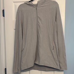 Men’s Lululemon full zip running jacket with hoodie.